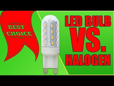 G9 LED bulb vs Halogen Review - Demostration