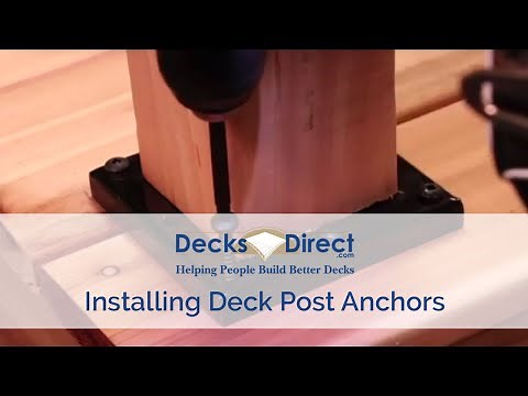 How to Mount and Install Deck Post Anchors