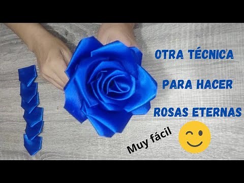 OTRA TECNICA PARA HACER ROSAS ETERNAS, MUY FACIL EXPLICADO PASO A PASO