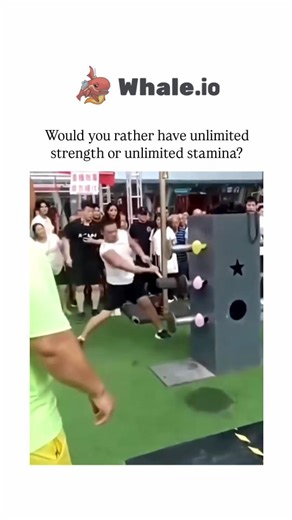 UNIVERSAL KNOWLEDGE on Instagram: "The Instagram reel poses a viral hypothetical dilemma—unlimited strength for raw power or unlimited stamina for endless endurance—accompanied by a video of a robust man delivering thunderous punches to padded targets at a lively outdoor event, amassing over 7 million views. Replies predominantly favour stamina for its practicality in prolonged tasks like running marathons or daily chores, with humorous nods to romantic benefits, though some highlight strength's