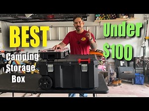 Mobile CAMPING STORAGE Box that Won't Break the Bank! // Budget Friendly Camp Toolbox Hack