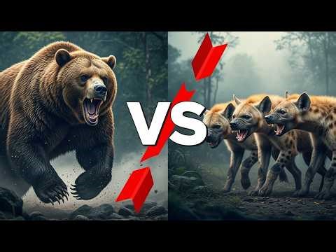 Epic Real Bear vs Hyena Group Fight | Ultimate Wildlife Rescue in Rai Jungle | Ultra Realistic