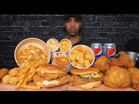 (ASMR) KFC MUKBANG