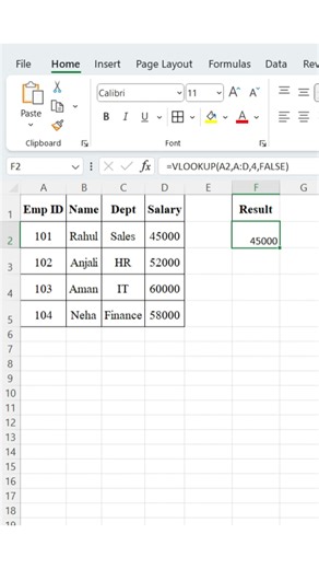 VLOOKUP in Excel Explained in 50 Seconds ⚠️ Limitations You Must Know