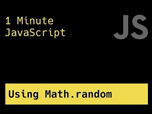 Picking Random Elements From An Array - 1 Minute JavaScript