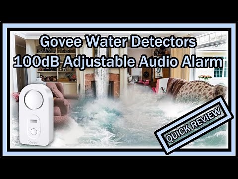 Govee Water Sensor Smart Leak Detector 100dB Adjustable Audio Alarm Free App QUICK REVIEW