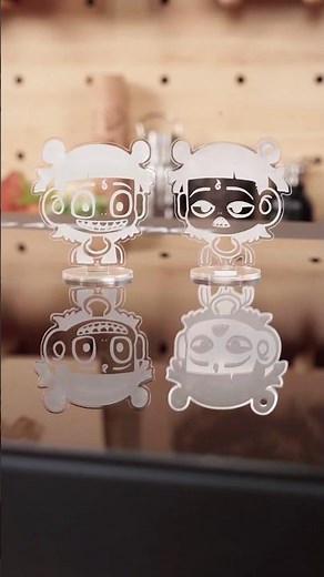 ⚡ Watch the AtomStack Hurricane #CO2laser cut clear acrylic like magic! #LaserCutter #AtomStack