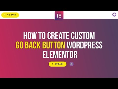 How to Create Go Back or Previous Page Button in WordPress Elementor