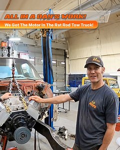 33K views · 826 reactions | They Did It! The Rat Rod Tow Truck Has A New Motor! | Fab Rats | Facebook