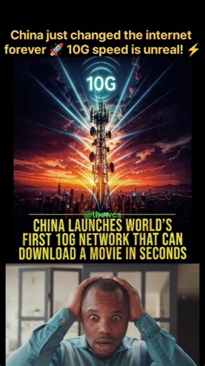 China Launches World’s First 10G Internet 🚀 | Download Movies in Seconds! #internet #china #10G