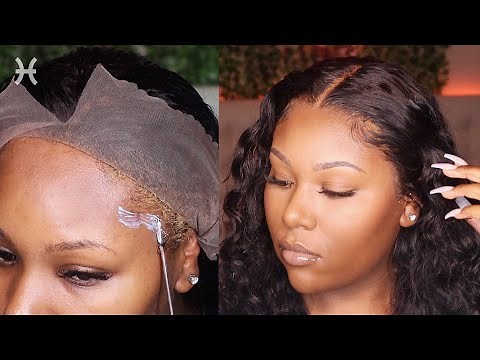 HOW TO INSTALL A LACE FRONTAL WIG WITHOUT BALD CAP ft. Klaiyi Hair