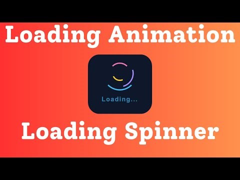 Loading Spinner Animation using HTML CSS | Modern CSS Loading Spinner Animation | Coding Hacks