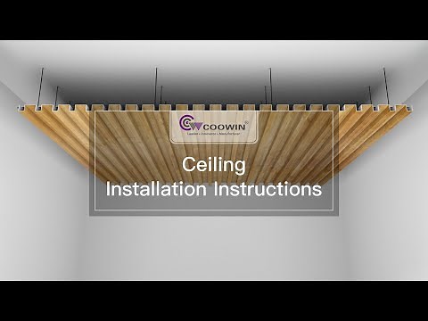 COOWIN® WPC Ceiling Installation