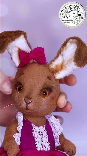 Sew Your Own Teddy Bunny! 🐰 | Easy DIY Stuffed Animal Tutorial | Teddy Bunny Martha #shorts #sewing