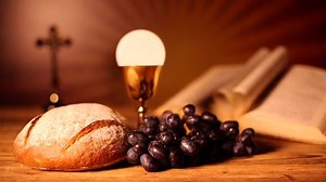 Holy communion, religion background