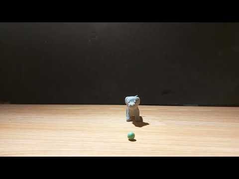 Dog stop motion animation