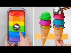 How To Make Ice Cream Cone Tutorials For Your Family | So Yummy Dessert Recipes | Tasty Plus Cake