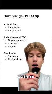 Simple C1 ESSAY Template - how to write the BEST essays in the Cambridge CAE exam.