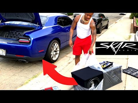 Skar Audio Dual 12 Inch Complete 2,400 Watt SDR Series Subwoofer Bass Package In Dodge Challenger