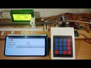 Positionnement d'une butée par moteur pas à pas.