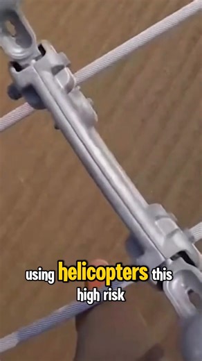 Aerial Linemen Perform Live Maintenance On High Voltage Power Using Helicopter! #Lineman #aeriallineman #highvoltage | Ciano Enelyn