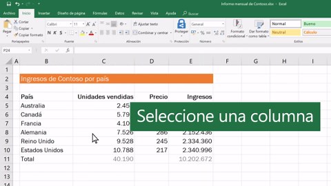 Insertar o eliminar filas y columnas