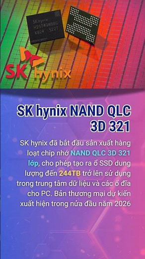🔥SK hynix QLC 3D 321 NAND Flash Explained – Future of SSDs