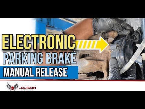 How to manually release electronic parking brake