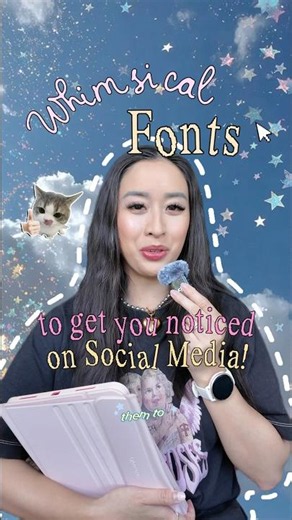 Steal these cute fonts for whimsical cool girl aesthetics 🧚‍♂️✂️⭐️ #animatedlettering #editingtips