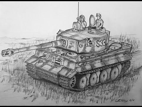 How to Draw a Tiger I Tank