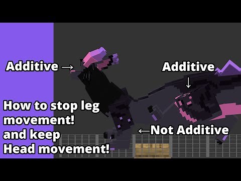 How to stop Vanilla Leg animations in Customizable Player Models Mod for Minecraft!