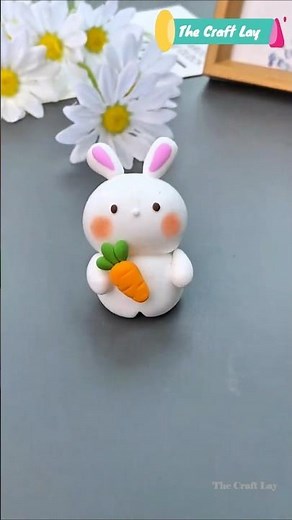 Cute Bunny Clay Tutorial 🐰 | Easy DIY Miniature Rabbit
