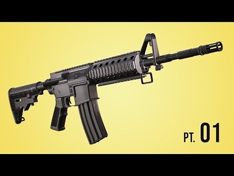 Modeling a M4 Rifle - Pt. 1 (Blender 2.6 Tutorial)