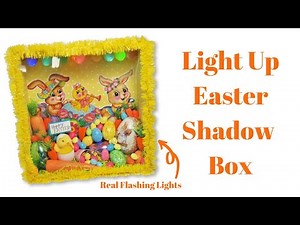 Light Up💡 Easter Shadow Box!