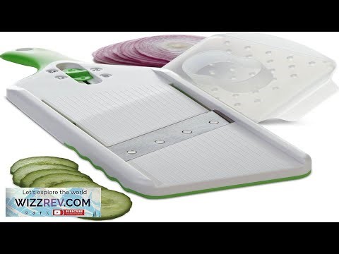 PrepSolutions Adjust A Slice Mandoline Slicer Green Adjustable Thickness Perfect