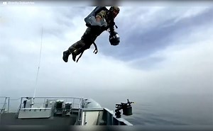 A video, recently released by tech company Gravity Industries, shows British Royal Marines commandos testing their latest invention – a jetpack. The jet packs allow a commando to take off from a powerboat and board a much larger vessel from above and have been clocked with a speed of 137km/h. The exercise lasted three days, involved 42 Commando Royal Marines, and explored alternatives to traditional maritime boarding practices, Gravity Industries said in a press release. Video Courtesy: Gravity 