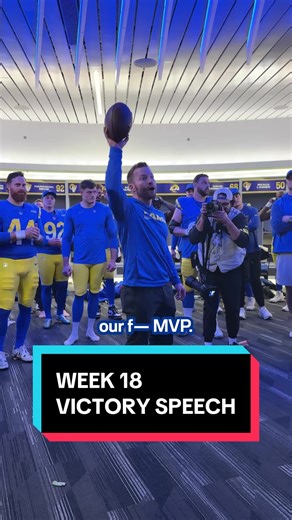 🗣️ An awesome opportunity in front of us. #larams #victory #speech #seanmcvay #matthewstafford