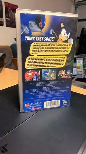 Sonic The Hedgehog (OVA) VHS ————— Original Release: January 26th, 1996 – March 22nd, 1996