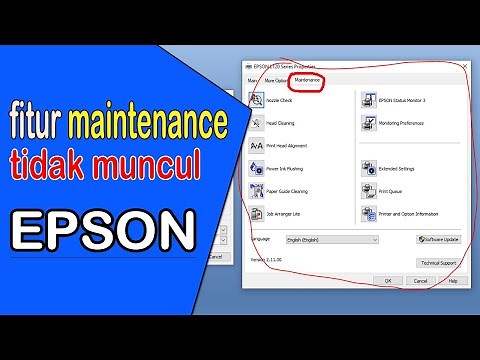 How to display EPSON printer maintenance in Windows 10