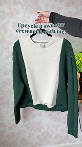 A super easy upcycle for your next sewing project🪡 All you need is a comfy sweater and a sweatshirt to make the most adorable and unique sweater!✨ What tutorial should I do next?! #sewingblogger #sewing #sewingproject #handmade #upcycle #diy #rework | Katswalkco