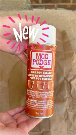 New Mod Podge Clay Pot Sealer #ModPodgeMonth #plaidcreators #plaidcrafts #ModPodge