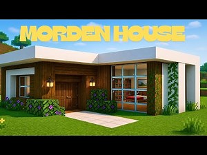 "Minecraft PE Survival: Easy Modern House Tutorial"