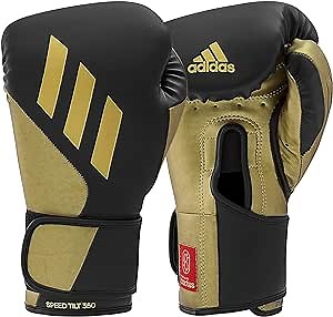 Adidas Tilt 350 PRO Training Gloves - Hook & Loop with New Tilt Technology - for Men, Women, Unisex - Sustainable Vegan Leather Boxing, Kickboxing, MMA Training Gloves