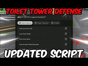 *NEW* Roblox Toilet Tower Defense Script | Infinite Coins, Dupe, Auto Farm, Marco | Pastebin 2024