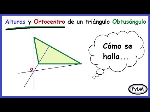 Alturas y Ortocentro de un Triángulo Obtusángulo