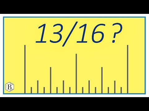 How to Find 13/16 of an Inch on a Ruler or Tape Measure