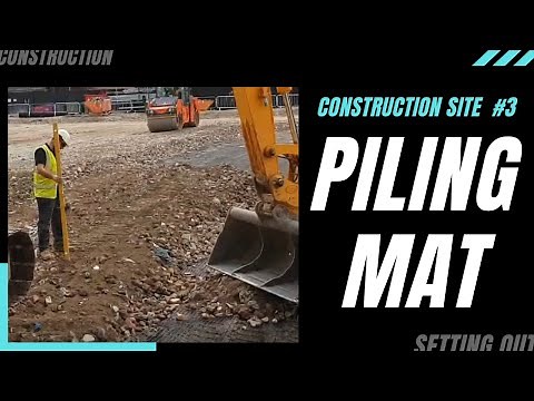 PILING MAT installation process. CBR test