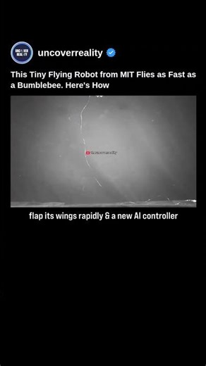This Tiny Flying Robot from MIT Flies as Fast as a Bumblebee. Here's How #robot #shorts #robotics