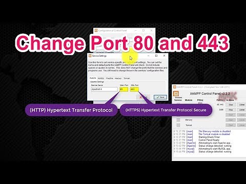 How to Change Port 80 and Port 443 in XAMPP Server