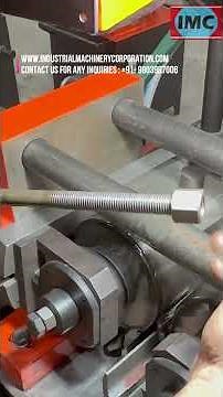 Watch a 2-Roll Thread Rolling Machine in Action! | Thread Manufacturing